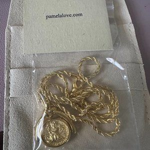 Gorgeous Pamela Love Two-sided spinner pendant with the Virgo astrological